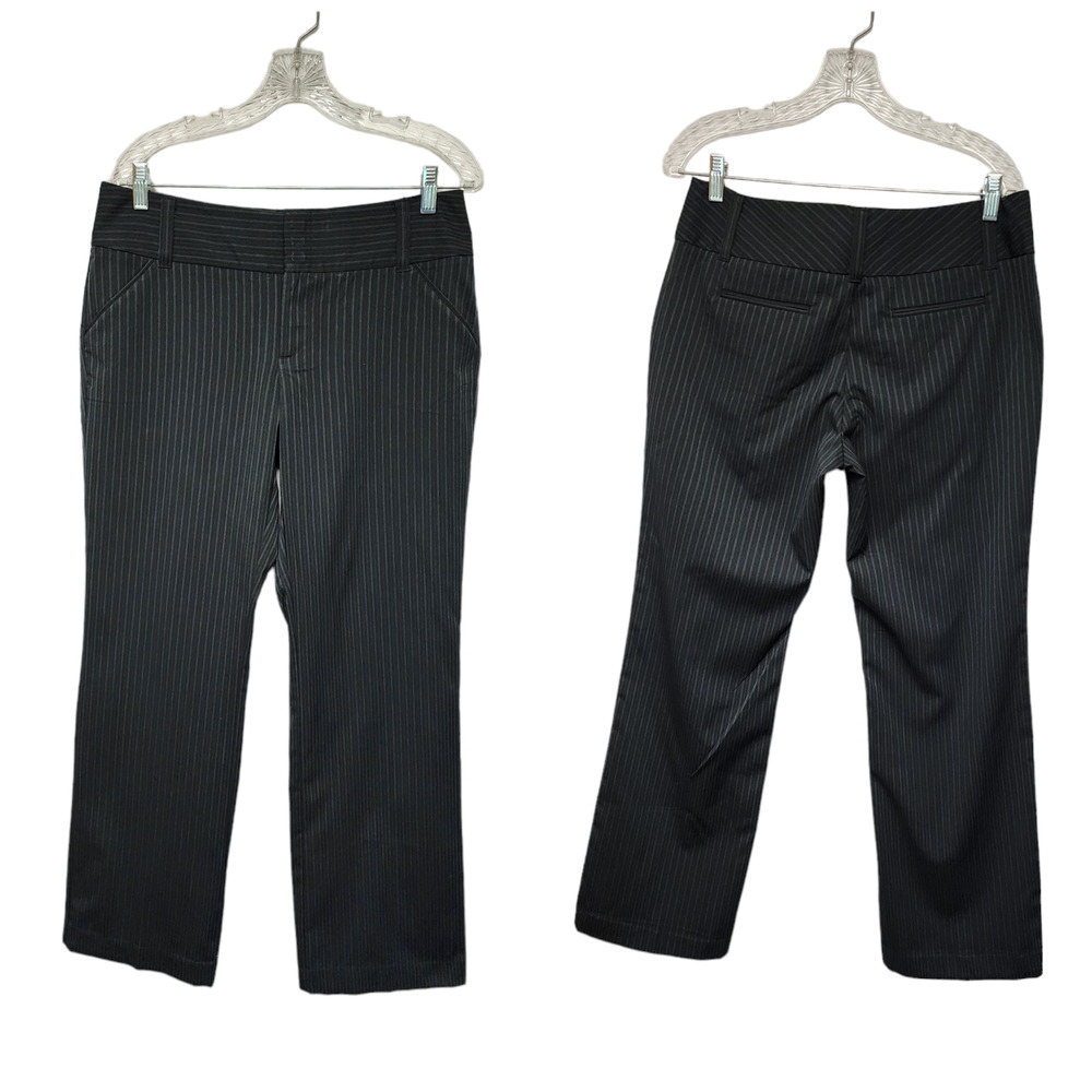WOMEN'S PINTPRINT CHAUS WIDE LEG BUSINESS CASUAL DRESS PANTS SIZE 16W BLUE/WHITE